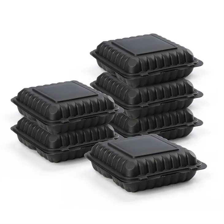 Visokokvalitetni spremnici za spremanje hrane Bento kutija za jednokratnu upotrebu za pripremu obroka 9x9x3 inča za ponijeti