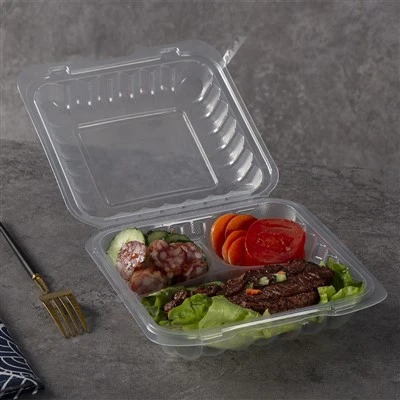 Prozirne plastične Bento kutije za jednokratnu upotrebu