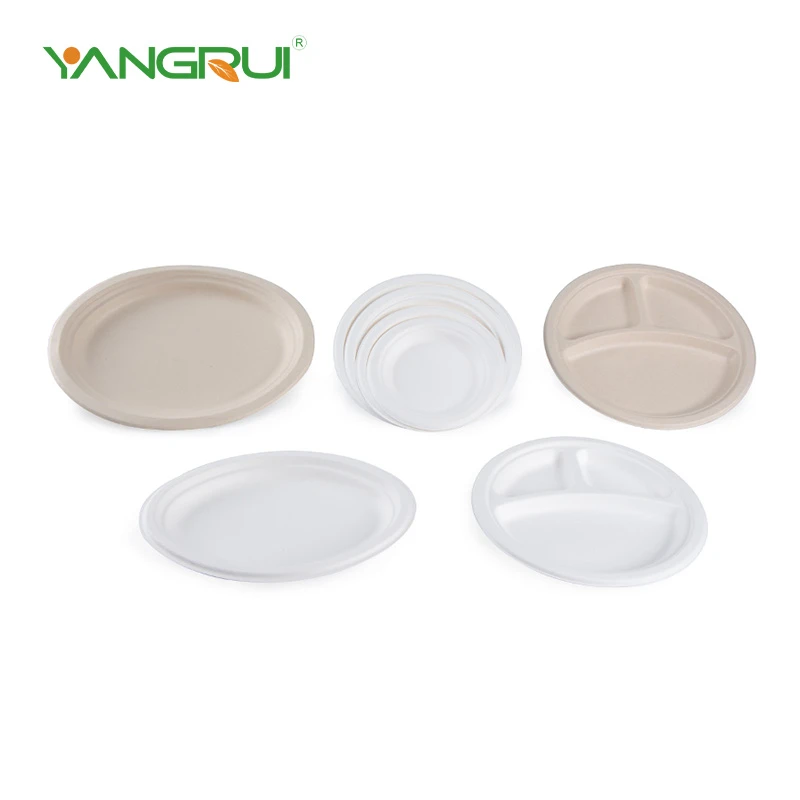 Bagasse okrugli tanjur