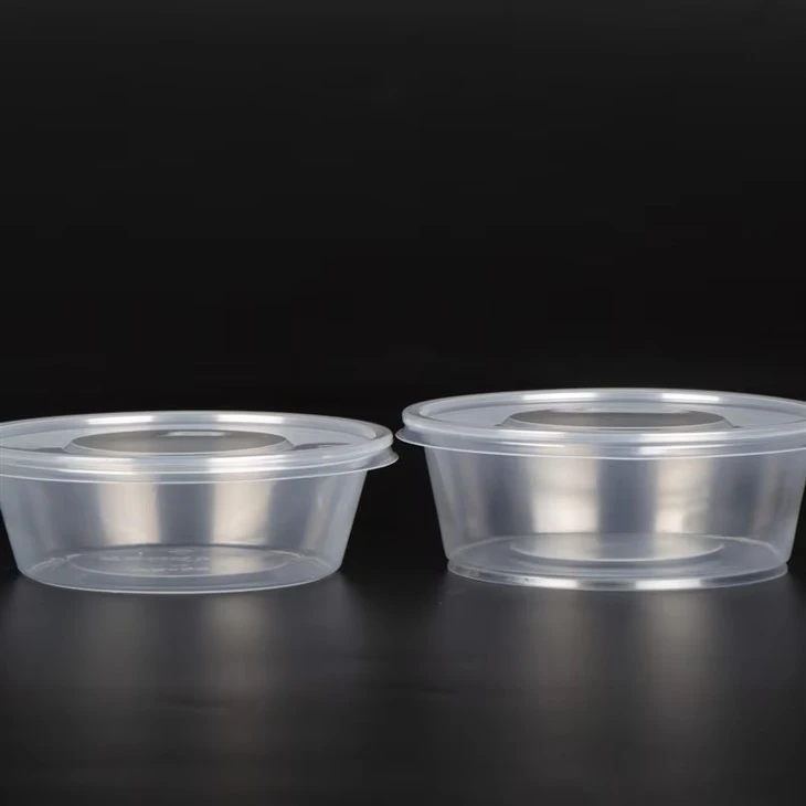 Plastične okrugle zdjele s poklopcima